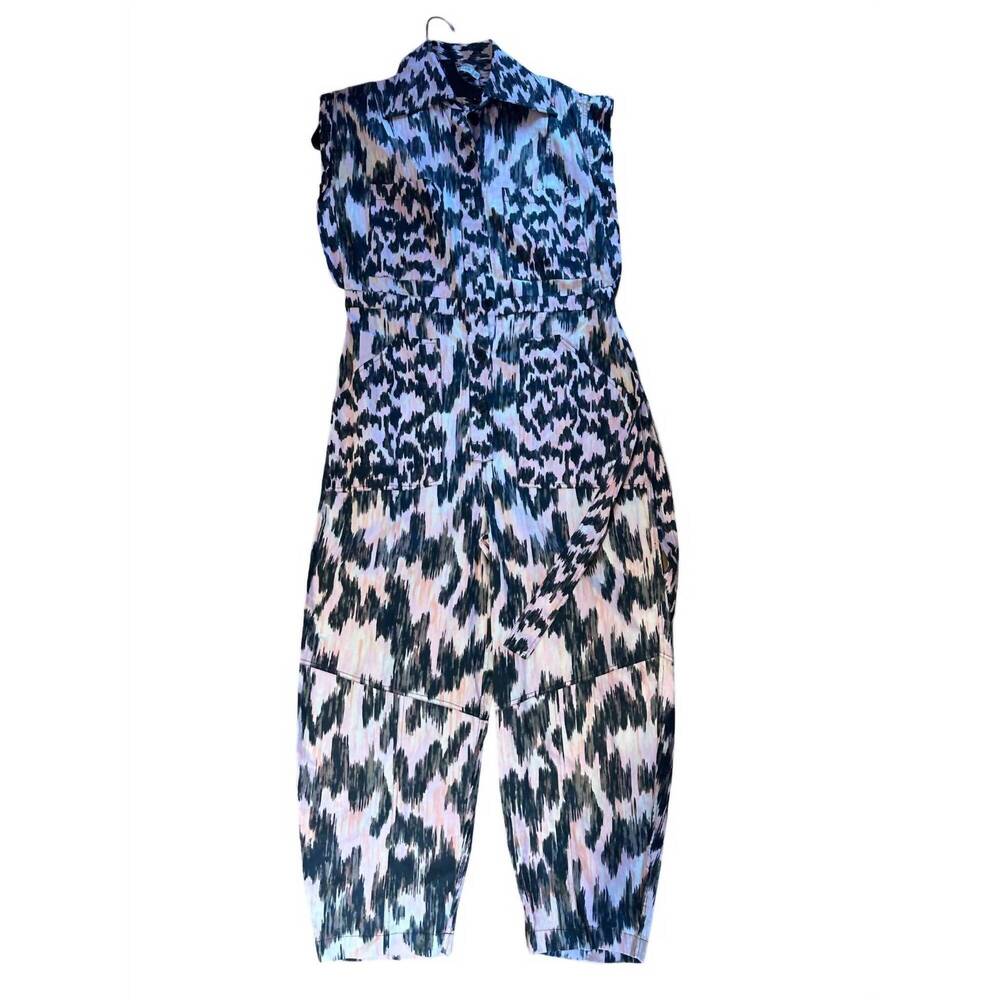NEW MARIA CHER women's dabir jumpsuit in mix 1 pink-black